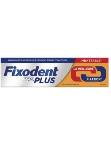 Fixodent Pro Plus La Meilleure Fixation Crème adhésive 40g	