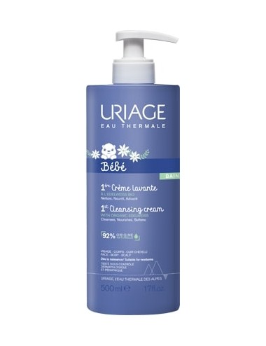 Uriage Bébé - 1ère Crème Lavante - Flacon 1L