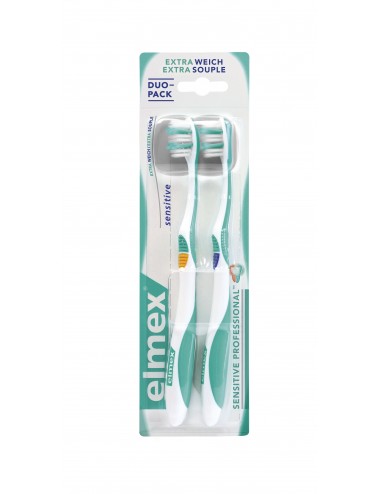 Elmex Lot Brosse à dents Sensitive Professional extra souple - x2