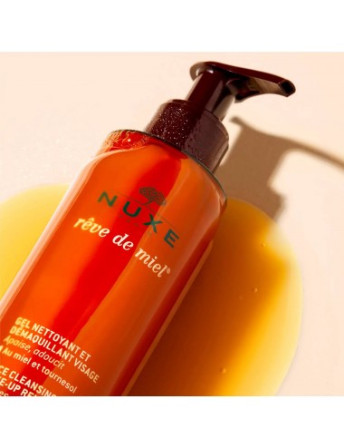 Nuxe Rêve de Miel Gel Nettoyant Et Démaquillant Visage 200ml