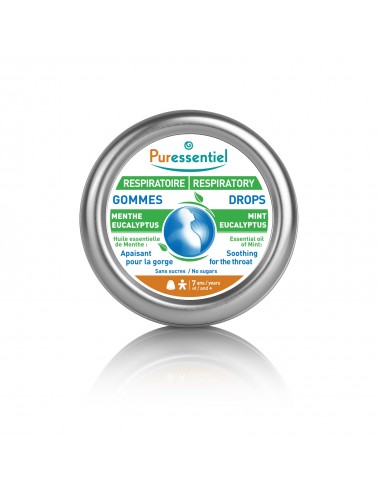 Puressentiel Respiratoire Gommes Menthe-Eucalyptus Respiratoire 45g