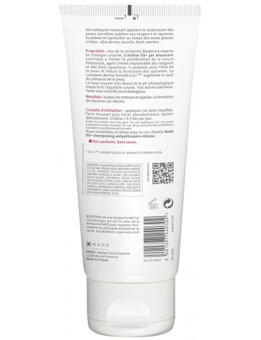 Bioderma Créaline DS+ Gel Nettoyant Purifiant anti-rougeurs et squames 200ml