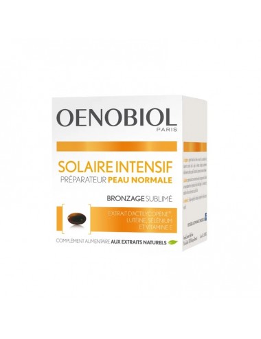 Oenobiol Solaire Intensif Préparateur Peau Normale 30 Capsules