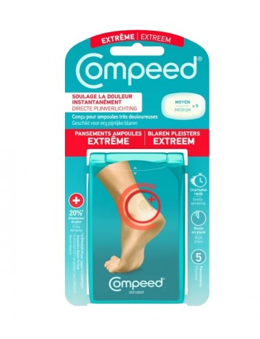 Compeed Pansements Ampoules Extrêmes Talon x5