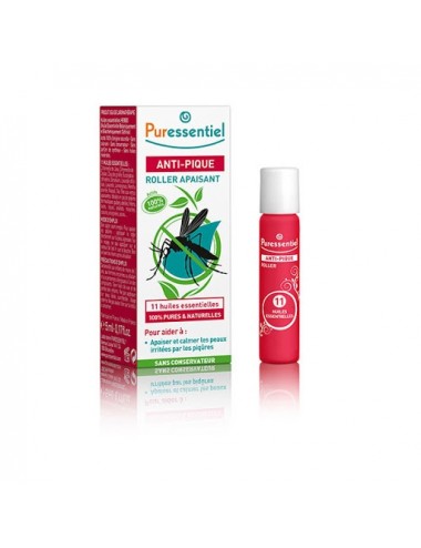 Puressentiel Antipique Roller Multi-Apaisant aux Huiles Essentielles Bio 5ml