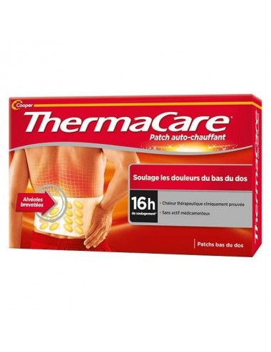 Thermacare Patch Auto-Chauffant Bas du Dos 4 unités