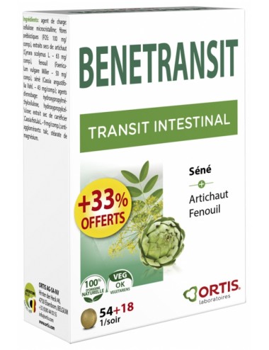 Ortis Bénétransit 54 Comprimés + 18 Comprimés Offerts