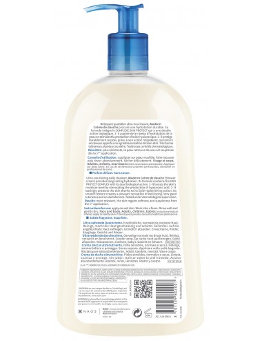 Bioderma Atoderm Crème de douche Hydratante peau normale et sèche 1L
