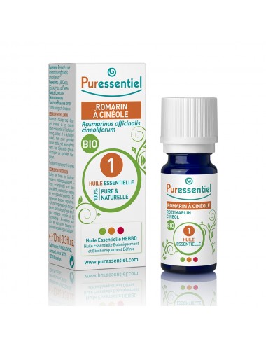 Puressentiel Huiles Essentielles de Romarin à cinéole Bio 10ml