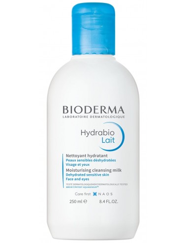 Bioderma Hydrabio Lait Démaquillant Visage et Yeux peaux sensibles déshydratées 250ml