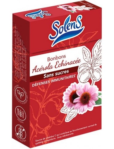 Solens Bonbons Acerola Echinacée Sans Sucres 50 g