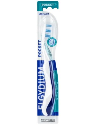 Elgydium Pocket - Brosse à Dents de Voyage - Medium
