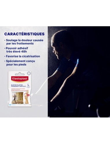 Elastoplast 5 pansements Ampoule Grande taille - format 5,8cm x 3,4cm