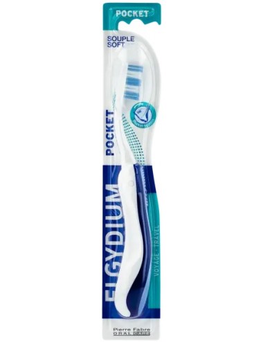 Elgydium Pocket - Brosse à Dents de Voyage - Souple