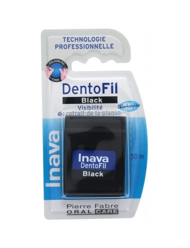 Inava Dentofil Black Fil Dentaire 50 m
