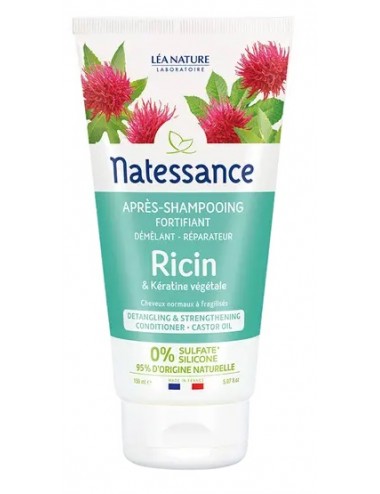 Natessance Après-Shampoing Conditionneur Ricin et Kératine végétale 150ml