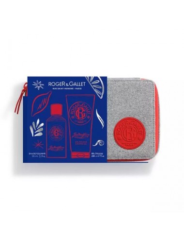 Trousse Noël Roger & Gallet Eau de Cologne & Gel Douche Jean Marie Farina 