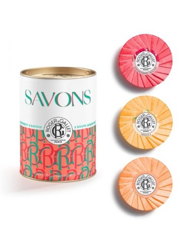 Coffret Roger & Gallet 3 Savons Bienfaisants Pop Orange 