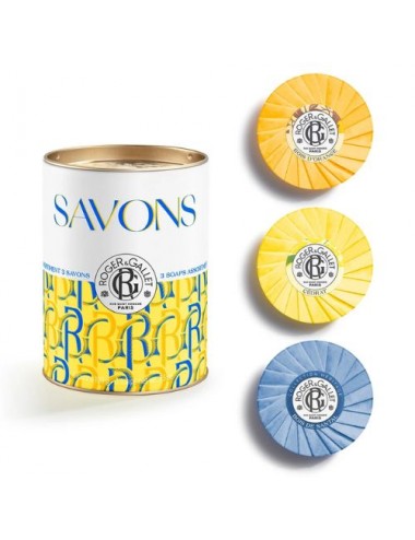 Coffret Roger & Gallet 3 Savons Bienfaisants Fresh Wood