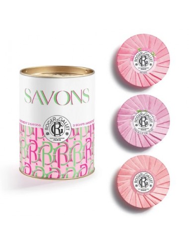 Coffret Roger & Gallet 3 Savons Bienfaisants Pink Love 