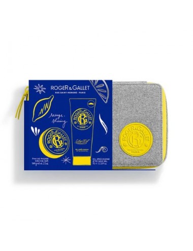 Trousse Noël Roger & Gallet Pain de Rasage Shaving Bar & Gel Après-Rasage Cologne Twist