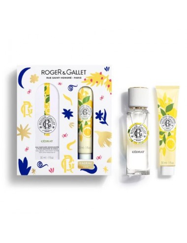 Coffret Noël Roger & Gallet Eau Parfumée et Crème Mains Cédrat 