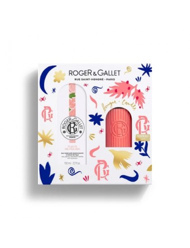 Coffret Noël Roger & Gallet Eau Parfumée & Bougie Fleur de Figuier 