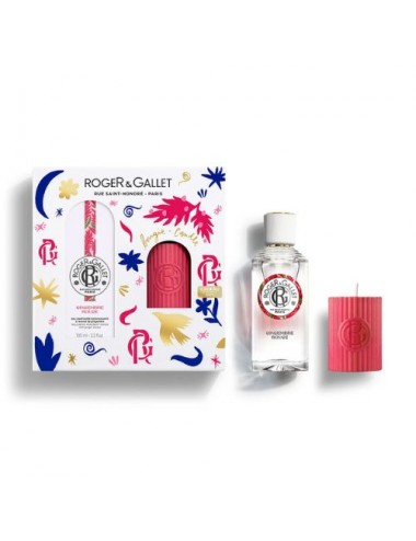 Coffret Noël Roger & Gallet Eau Parfumée & Bougie Gingembre Rouge 