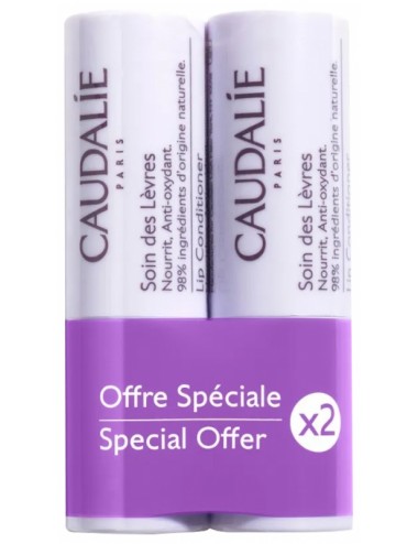 Caudalie Soin des Lèvres Vinotherapist Lot de 2 x 4,5g