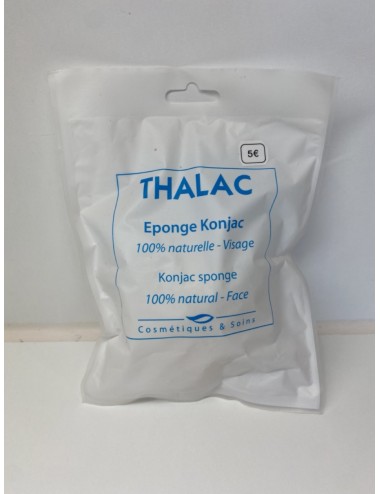 Thalac Éponge Konjac - Nettoyage Doux et Naturel