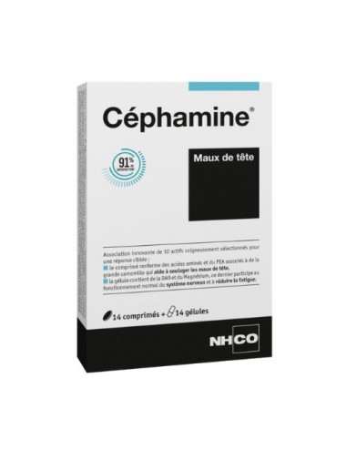 NHCO Santé Céphamine Maux de Tête 14 comprimés + 14 gélules